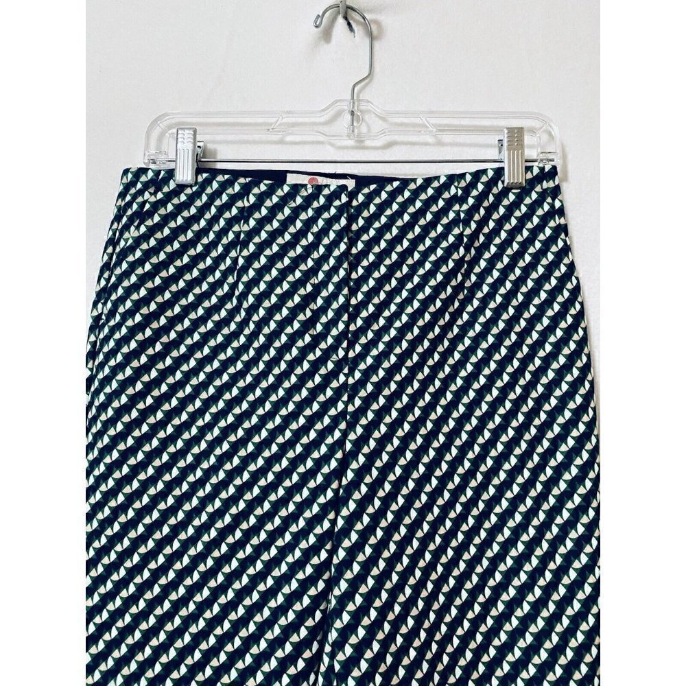Boden Womens 4 Kensington Trousers Ankle Pants Geometric Print Stretch Pockets - Picture 5 of 12